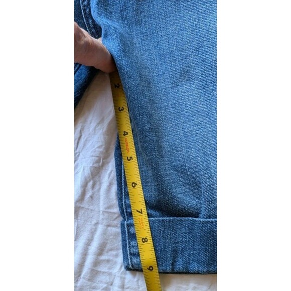 Levi’s Shorts Women 515 Bermuda Denim Jean Stretch High Rise Cuffed Sz 14 - Picture 9 of 10